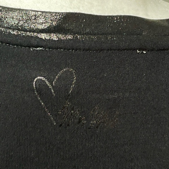 Mos Mosh Renee V-Neck Long Sleeve Black Tee - Picture 5 of 9